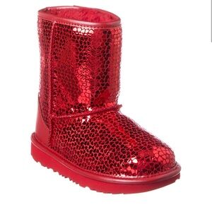 UGG Red Sequin Boots